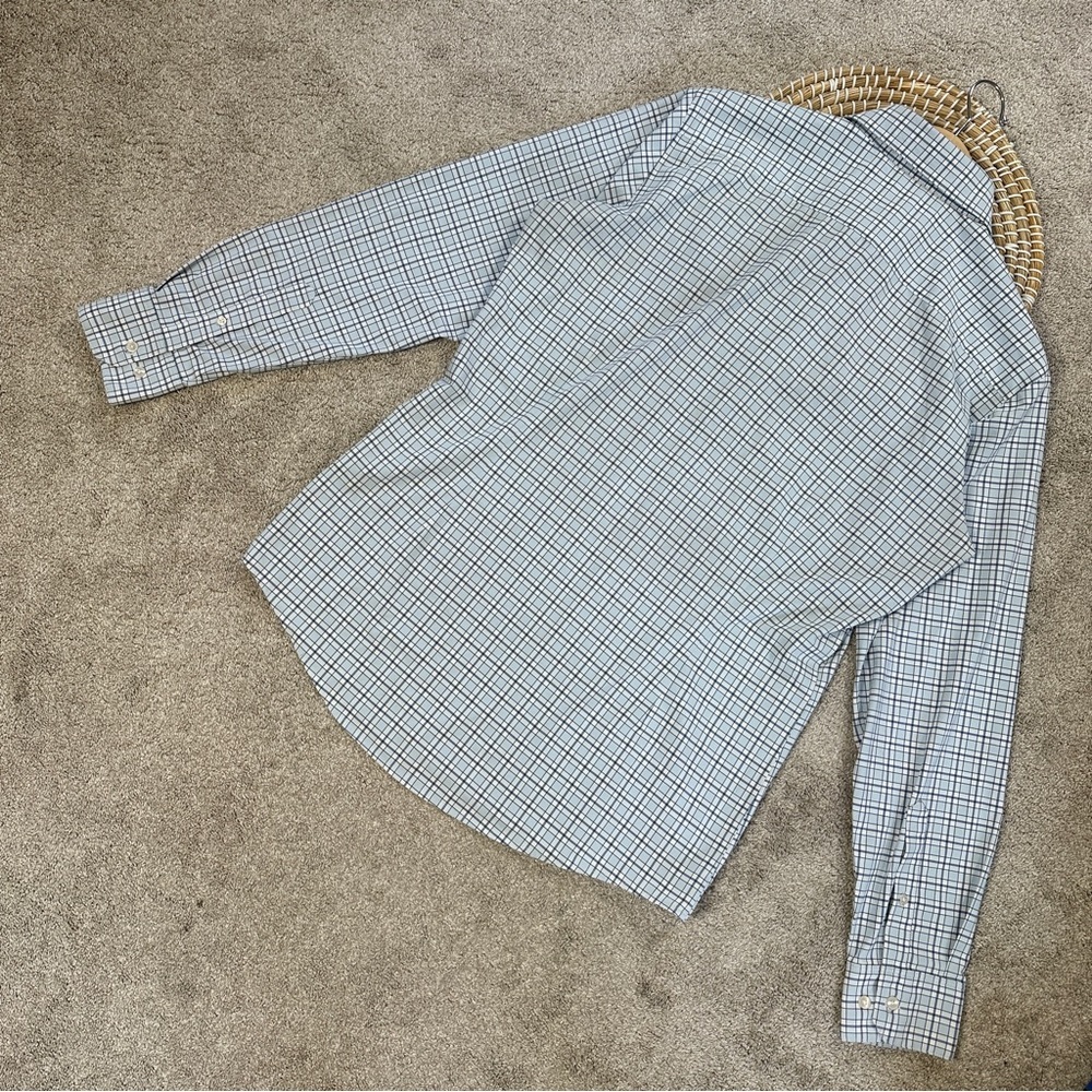 Mizzen+Main Men’s Performance Lightweight Leeward Dress Shirt Longsleeve Blue L - Picture 9 of 16